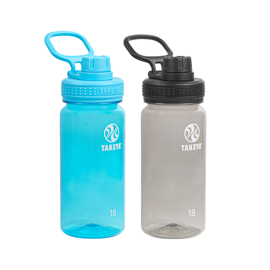 tritan-water-bottle-bundle-with-spout-lid-2-pack-s2 51476-Tritan-Spout-18-2pk-BreezyBlue-StormyBlack-Front_1.png