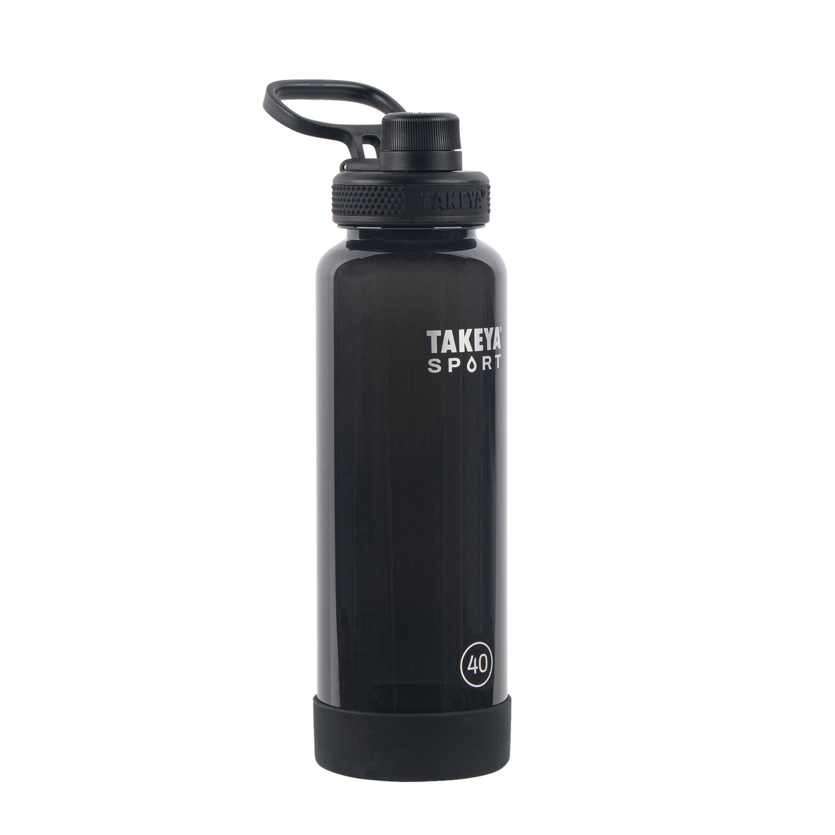 tritan-sport-water-bottle-with-spout-lid-l7 52023-TKS-Tritan-Spout-40-GrandSlamBlack-frontangle.png