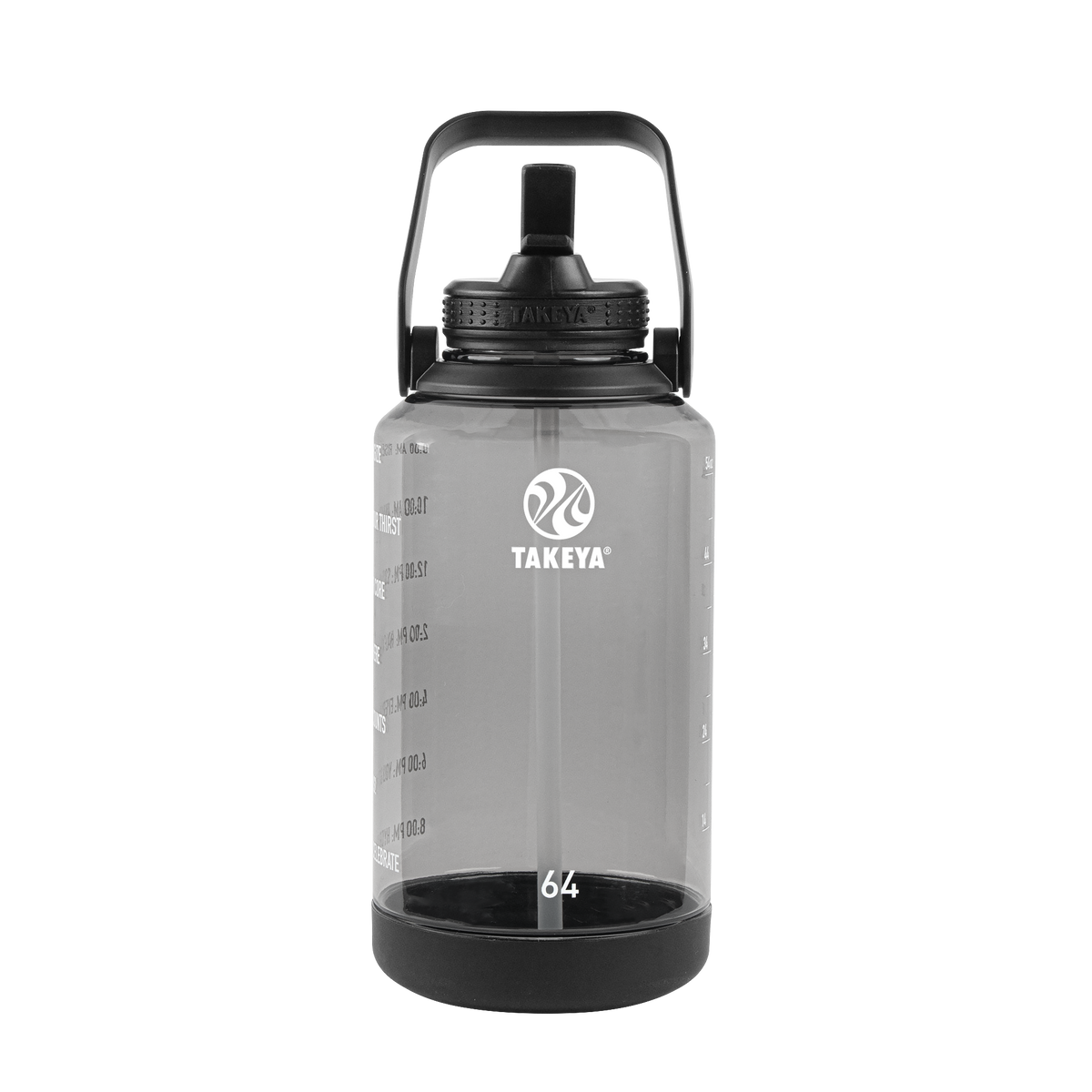 tritan-motivational-water-bottle-with-straw-lid-w4 54145-Tritan-Straw-Motivational-64-StormyBlack-front.png